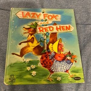 Tell a tale lazy fox And red hen children’s book 1964